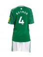 Newcastle United Sven Botman #4 Auswärts Trikotsatz für Kinder 2025-26 Kurzarm (+ Kurze Hosen)